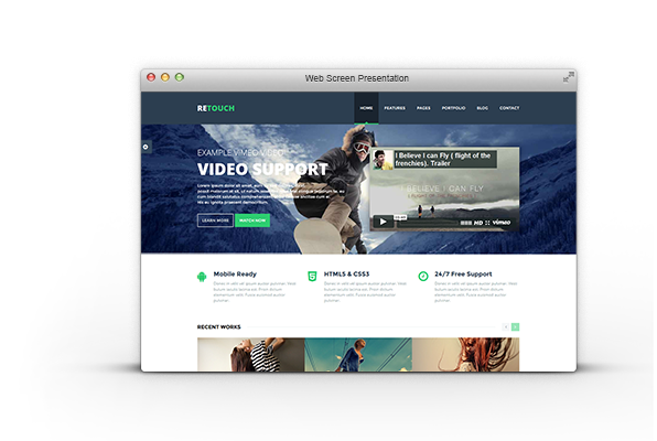 browser screen